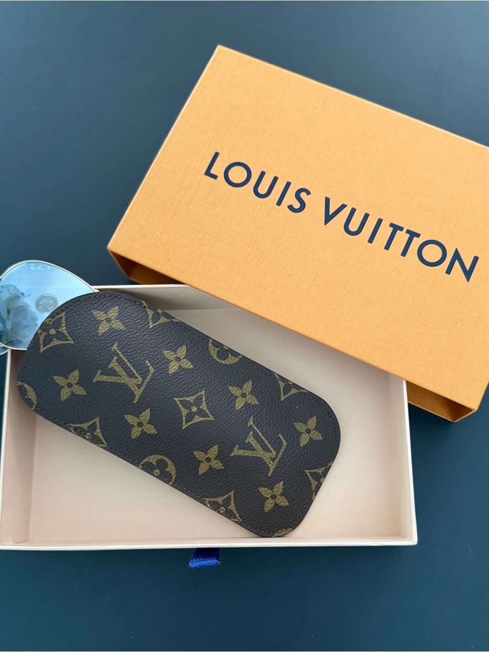 Louis Vuitton Monogram Canvas Etui Lunettes Plat Sunglasses/ Eyeglasses Case